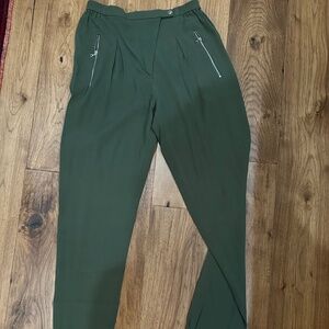 Sandro green jogger style pant size 36